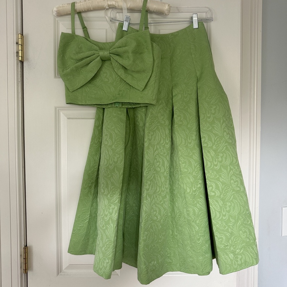 Mestiza NY Matching Set- Corazon Bow Top and Seville Midi Skirt